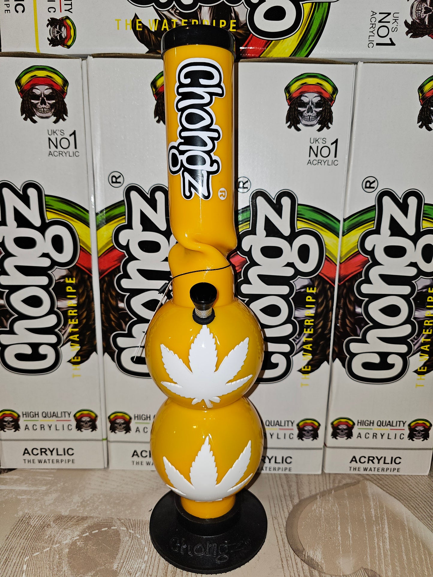 Chongz Run Away 40cm Acrylic Bong Orange