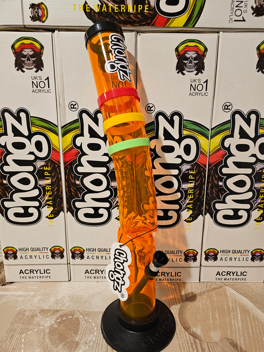 Chongz Abandoned Flesh Acrylic Bong 40cm Orange