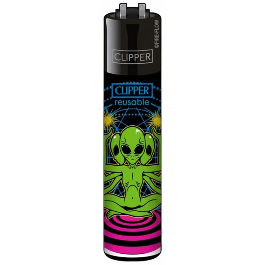 Clipper Lighters Classic Trippy Alien