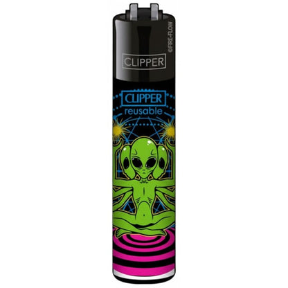 Clipper Lighters Classic Trippy Alien