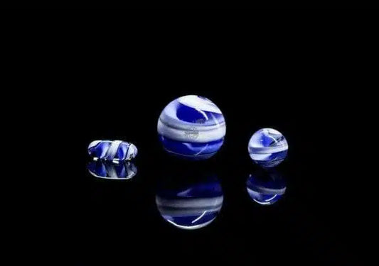 Terporium Twisted Cane Terp Slurper Set Blue