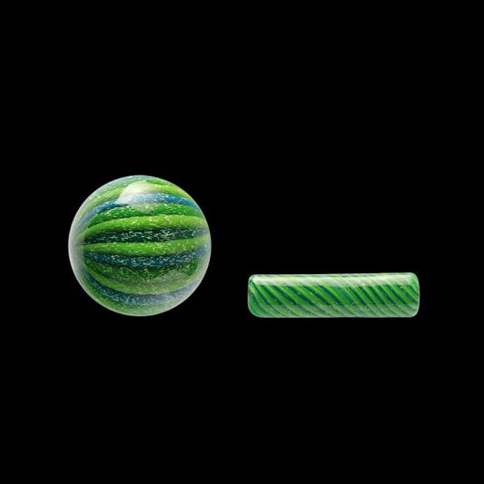 Green Swirl Dichro Marble and Pillar Set