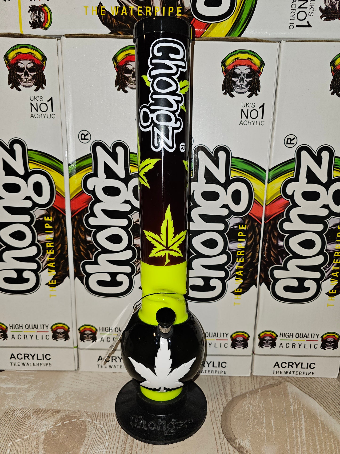Chongz Dr Jack 40cm Acrylic Bong Green