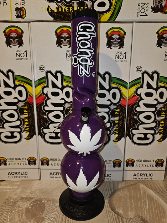 Chongz Run Away 40cm Acrylic Bong Purple