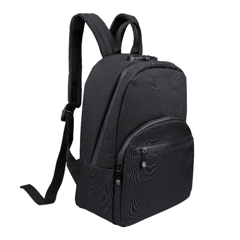 Smell Proof Backpack With Lock Black - 34x25x12cm