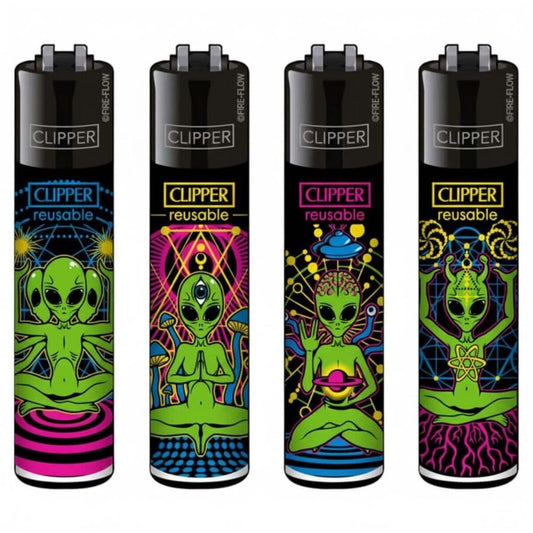 Clipper Lighters Classic Trippy Alien