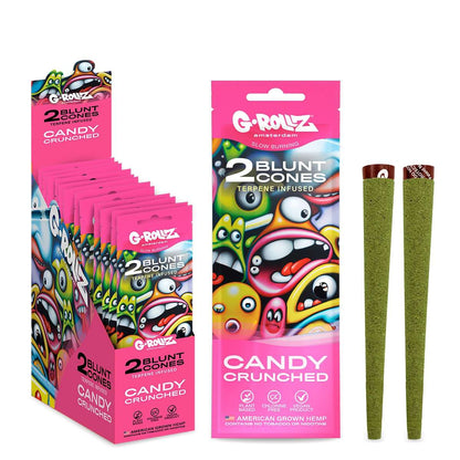G-Rollz Terpene Infused Candy Crushed Pre Rolled Hemp Cones 2 Pack