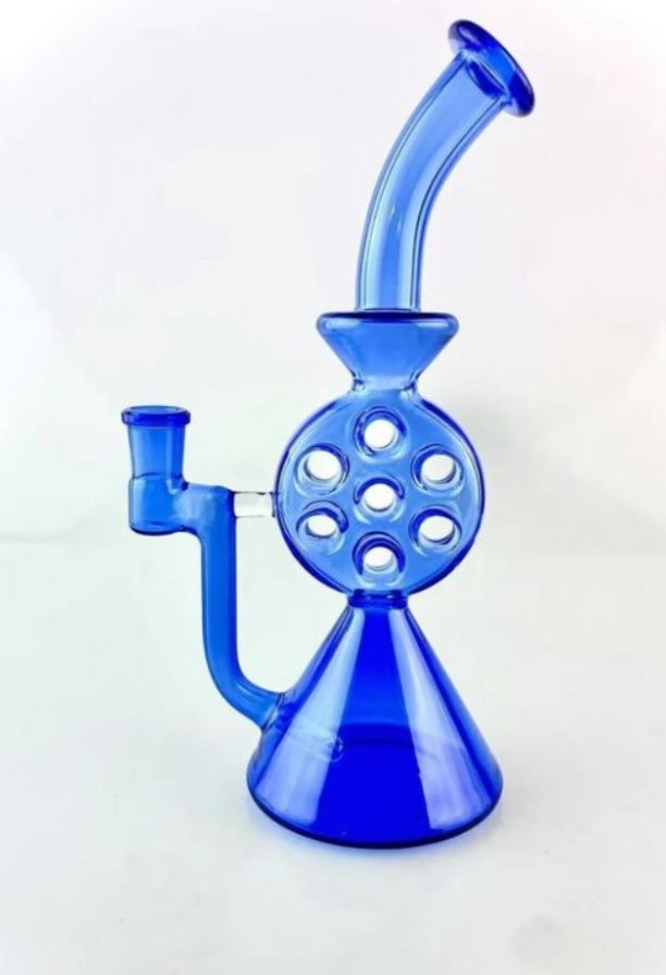 Blue Swiss Percolator Bong