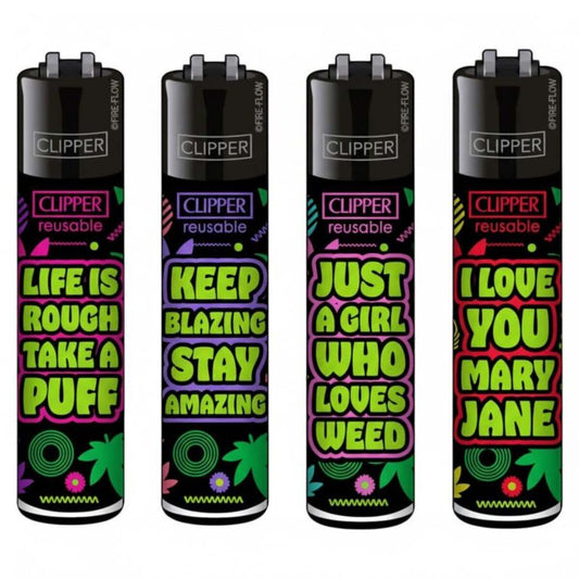 Clipper Lighters Classic Weed Statements #8
