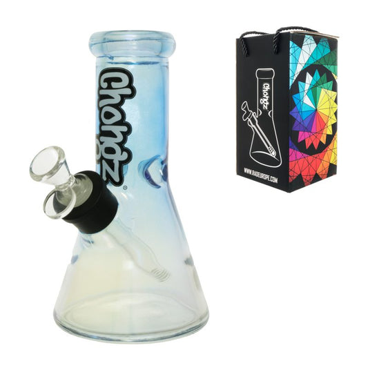 Chongz Glass 20cm Irridescent Blue “broken biscuit” Ice Bong