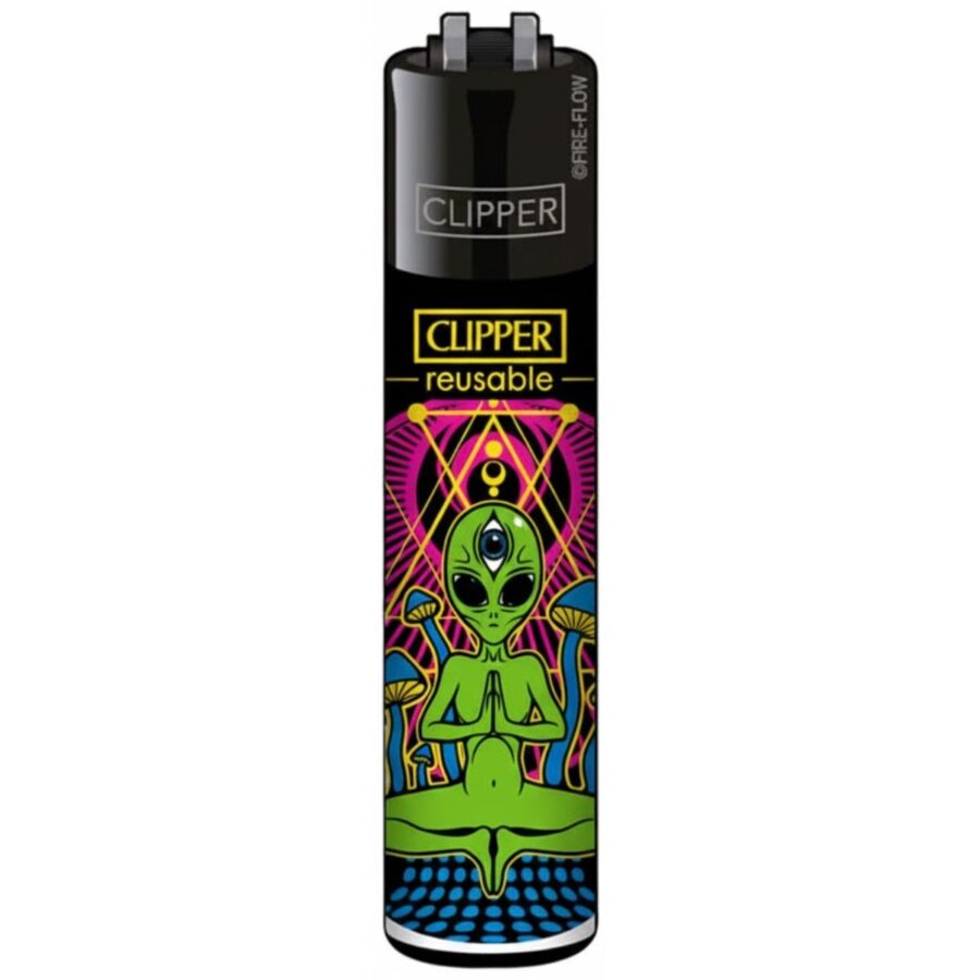 Clipper Lighters Classic Trippy Alien