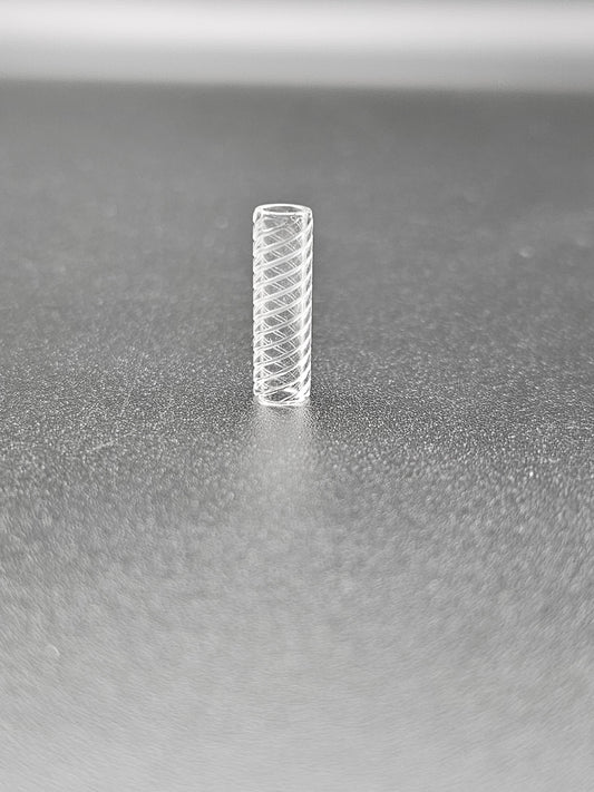 Hollow Spiral Quartz Pillar 8mm x 20mm x 6mm