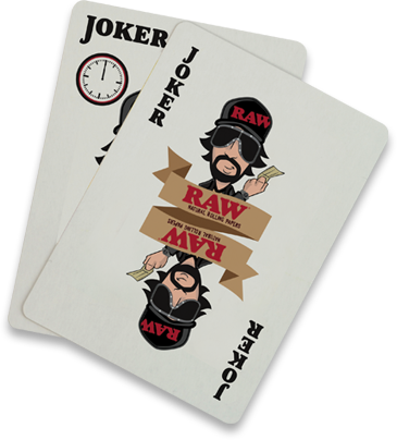 Raw Black Playing Cards