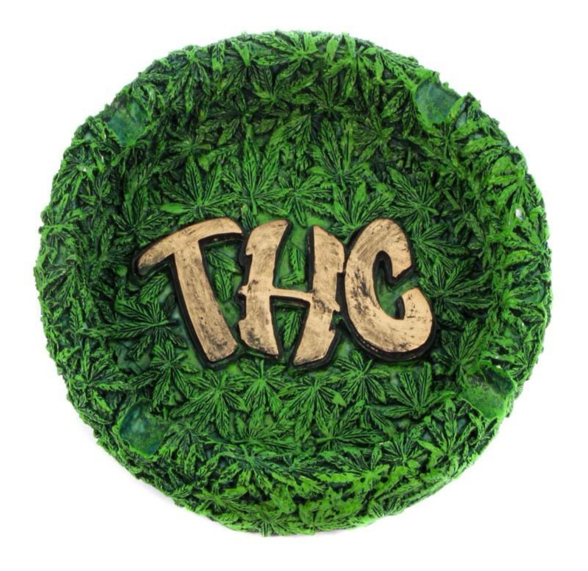 Amsterdam Resin THC Round Green Ashtray