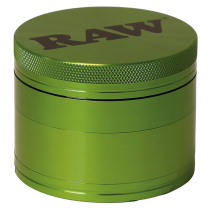 Raw Original Aluminum Grinder 4 Parts – 56mm Green