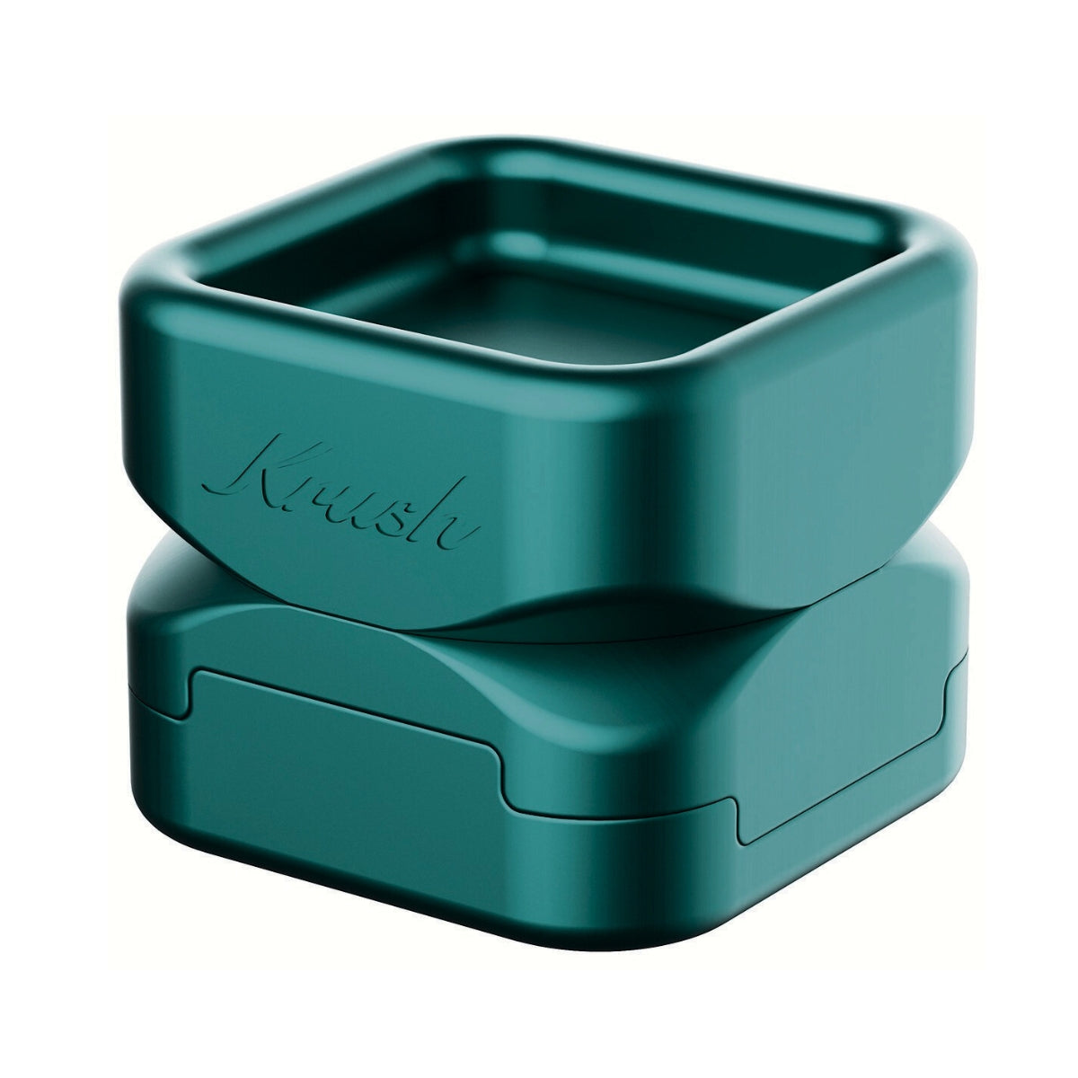 Krush Kube 3.0 Aluminium Grinder 3 Parts – 55mm Emerald Green