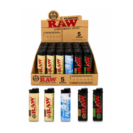 Exclusive USA Raw Flighter 5 Designs Lighters