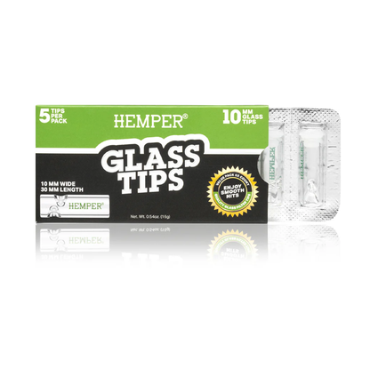 Hemper Glass Filter Tips 10mm 5 Pack