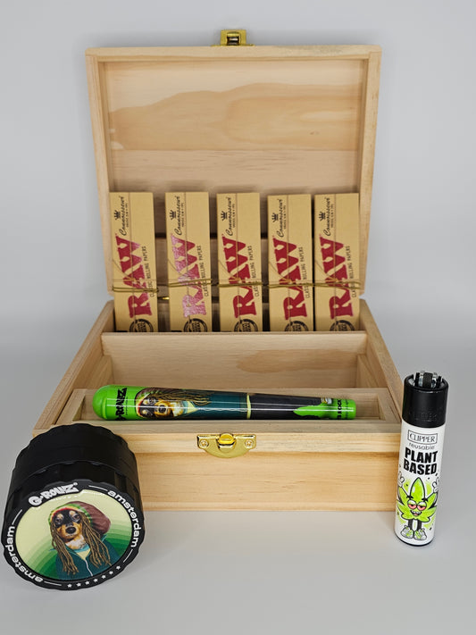 Raw Classic Rolling Box Combo + G-Rollz Grinder