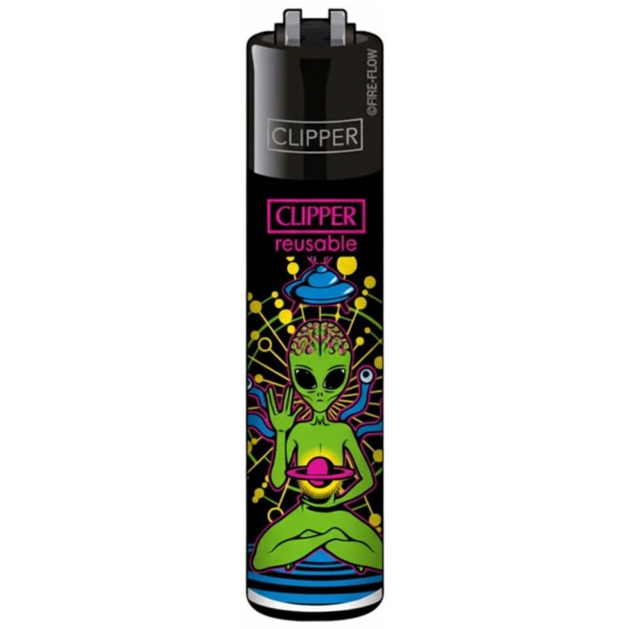 Clipper Lighters Classic Trippy Alien