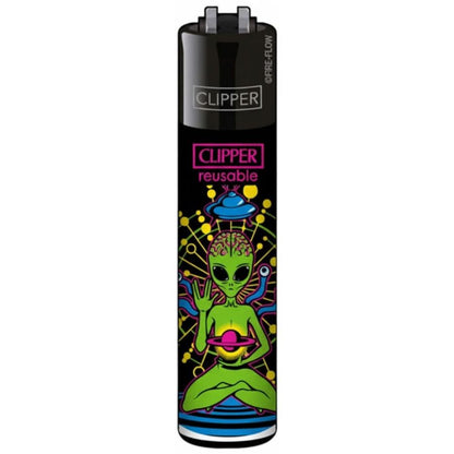 Clipper Lighters Classic Trippy Alien