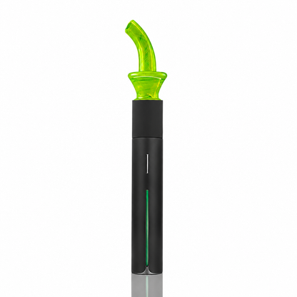 Shredder Puffco Pivot Mouthpiece by Iridescent Glass Lime Candy
