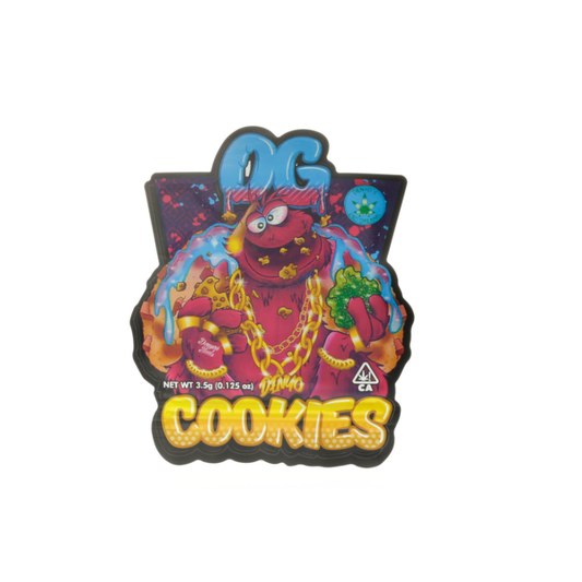 3.5g OG Cookies Mylar Bags 50 Pack