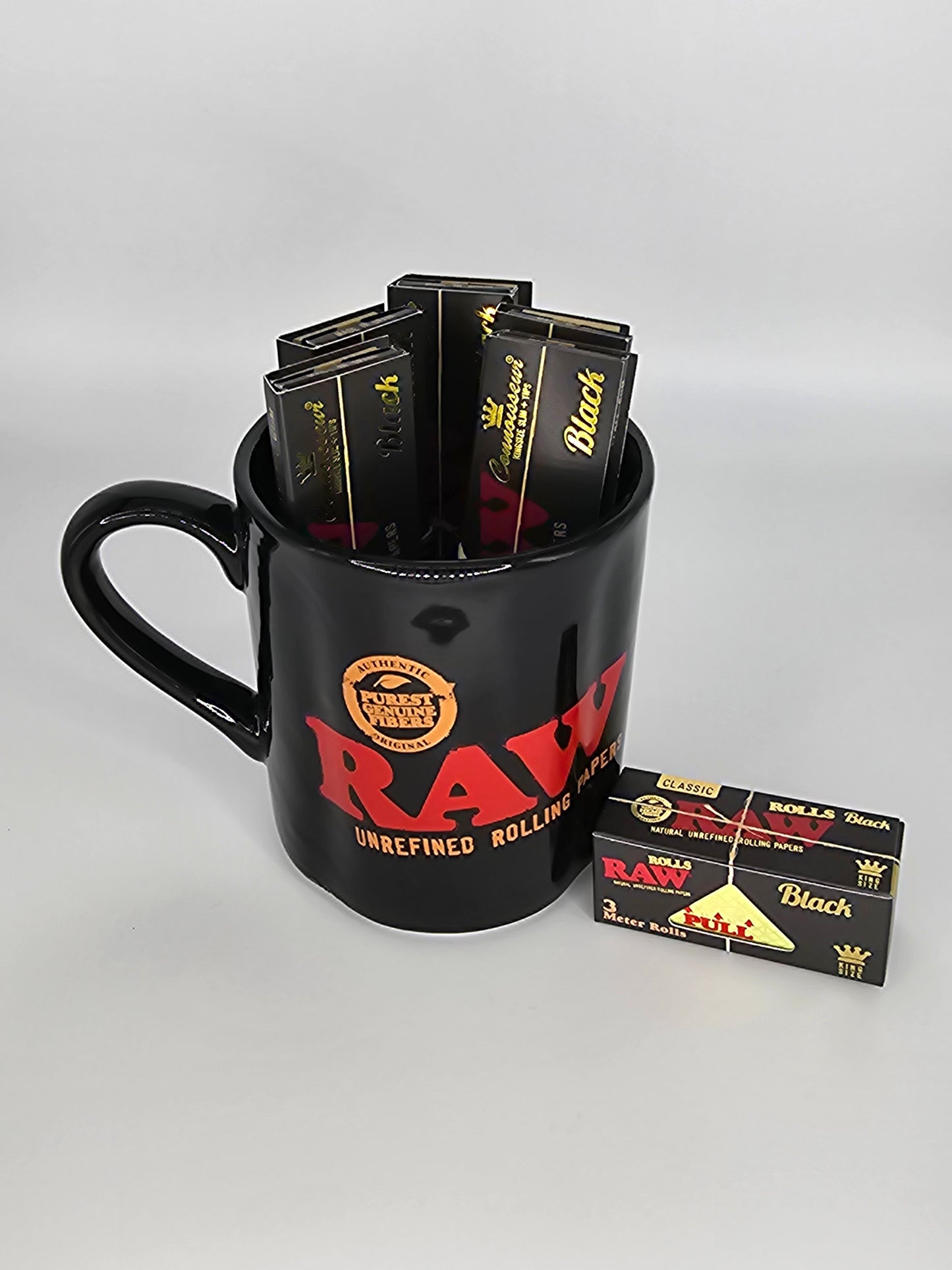 Raw Black Mug Set