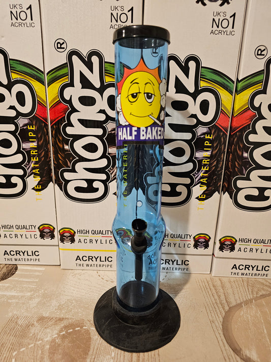 Half Baked 30cm Acrylic Bong Blue
