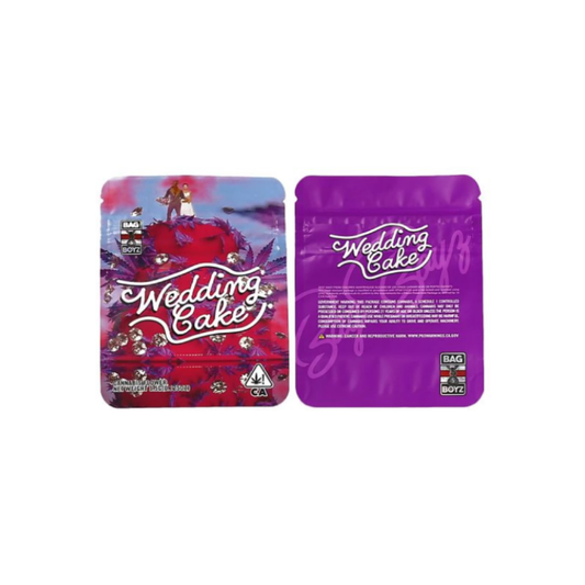 3.5g Wedding Cake Mylar Bags 50 Pack
