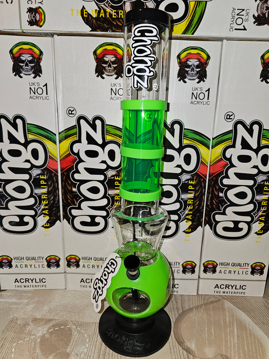 Chongz Cathy's Clown 40cm Acrylic Bong Green