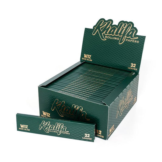 Limited Edition Khalifa Rolling Papers Wiz Size Slim ( King Size Slim )