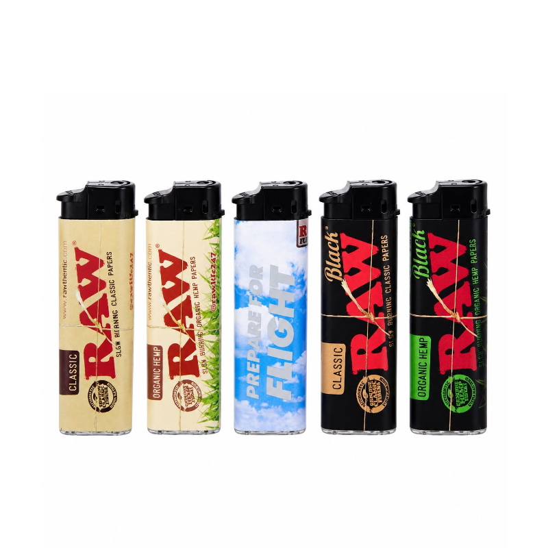 Exclusive USA Raw Flighter 5 Designs Lighters