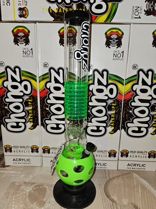 Chongz Rueben Prendergast 40cm Acrylic Bong Green