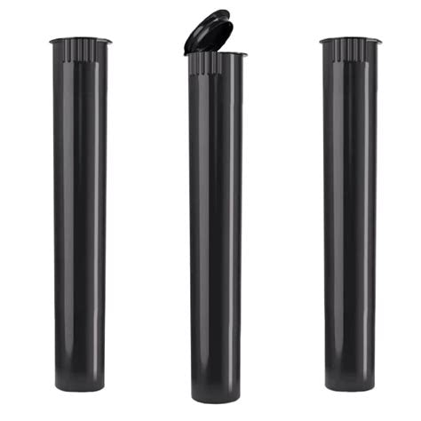 Black Plastic 116mm Long Pre Roll Tube
