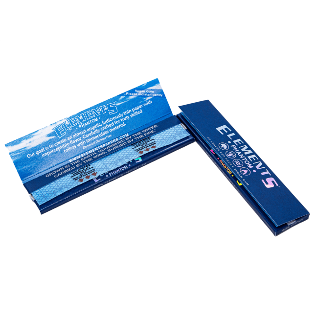 Elements Phantom King Size Slim Rolling Papers