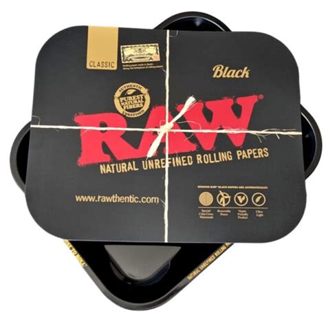 Black Raw Tray + Magnetic Lid Large
