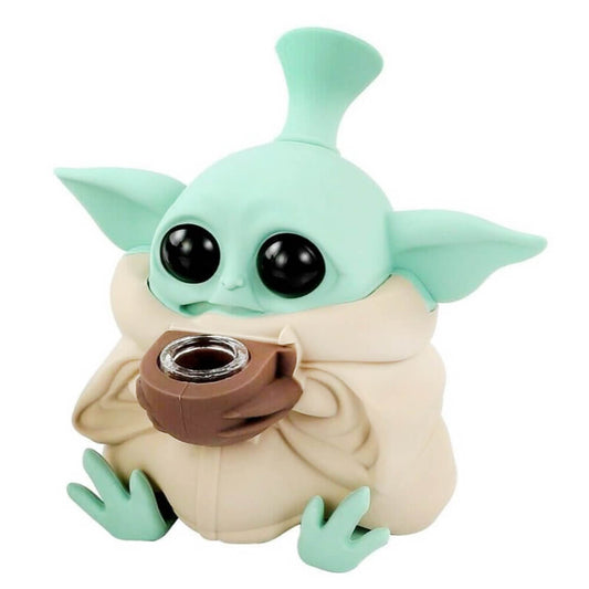 Baby Yoda Silicone Bong 13cm