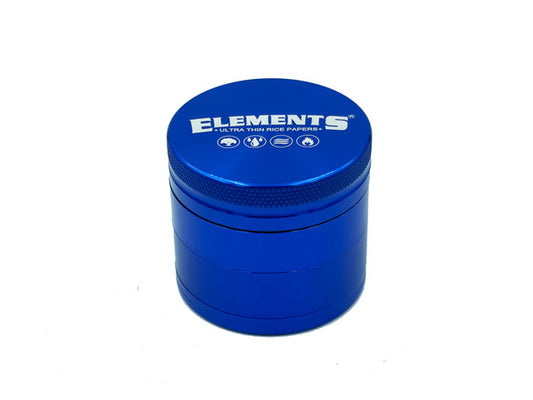 Elements 4 piece Aluminium Grinder in Blue (56mm)