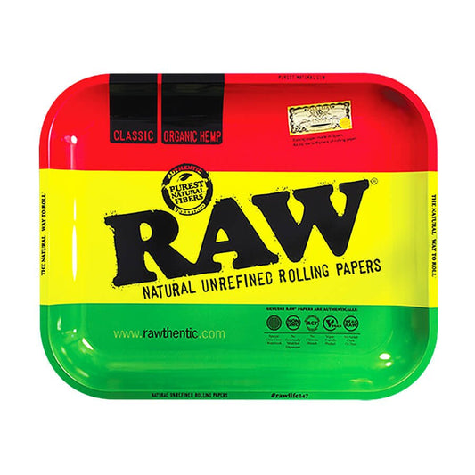 Raw Rasta Rolling Tray (Large)