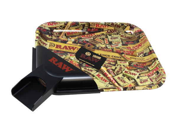 The RAW Crumb Catcher quickly and easily allows you to get any leftover ground material from the tray into a bag or container!  It’s perfect for when you’re prepping for a big roll or just want to clear the tray and take a nap. 