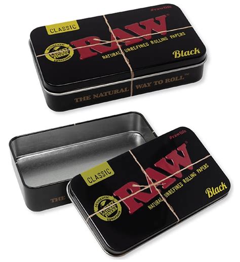 Raw Black Tin Case