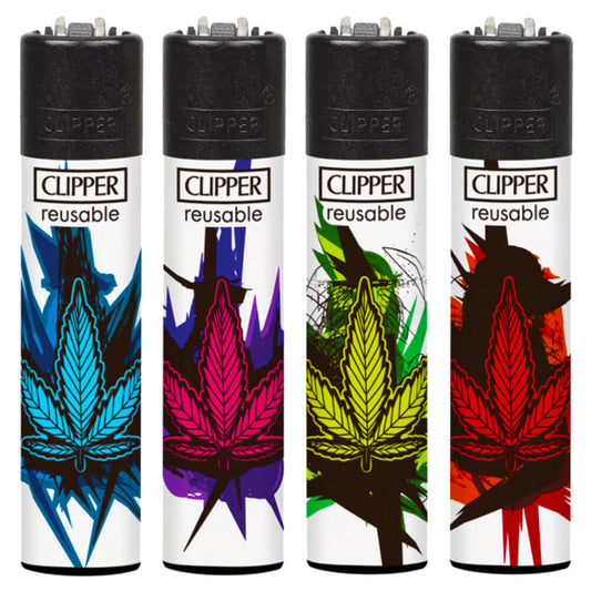 Clipper Lighters Artistic Leaves